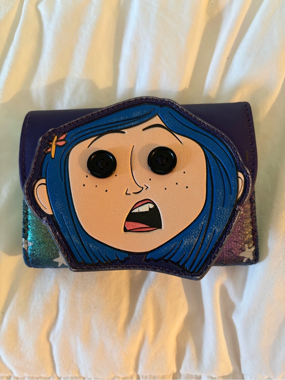 Coraline 3D Face Trifold Wallet